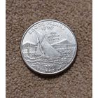 США 25 центов 2001 P Род-Айленд