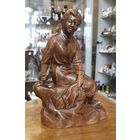 Статуэтка Девушка, обливная керамика. СССР