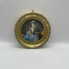 Антикварная репродукция в деревянной раме ручной работы. Италия. 3667