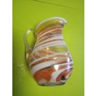 Кувшинчик из цветного стакла из ссср