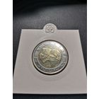 Бельгия 2 евро 2005  UNC Бельгийско-Люксембургский экономический союз