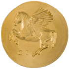 Острова Кука 5 долларов 2022г. Нумизматические иконы. "Пегас". Монета в капсуле; сертификат. ЗОЛОТО 0,5 гр.