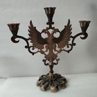 Подсвечник на 3 свечи Герб российской Империи, высота 30.5 см