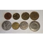8 монет разных стран, цена за все