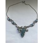 Колье Виноград Пекинское стекло Чехия 50-е