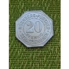 20 Пфеннигов Нотгельд Нюрнберг Городская Сберкасса