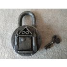 Старинный навесной замок с секретом. Кузнечная работа. Российская империя, конец 19 века.