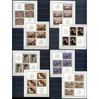 Польша - 1969г. - Польские картины - полная серия, MNH, один малый лист с небольшим повреждением уголка [Mi 1941-1948] - 8 малых листов