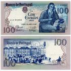 Португалия. 100 эскудо (образца 04.06.1985 года, P178e, подпись 2, UNC)
