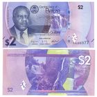 Белиз (Британский Гондурас) 2 доллара  2025 год UNC  (НОВЫЙ ДИЗАЙН БАНКНОТ)99