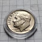 1/10 доллара США. 1964 года. Дайм. Серебро.