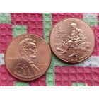 США 1 цент 2009 года, D. Серия "Жизнь Авраама Линкольна", UNC