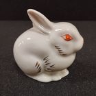 Статуэтка фарфоровая Заяц Кролик, Полонное. СССР