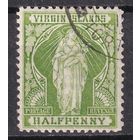 6.BrKCI. Великобритания. Колонии. Виргинские острова. Святая Урсула. 1899 г. 1/2P. Mi.#18.