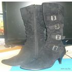 Сапоги замшевые, осенние, р-р 38-39