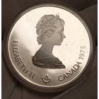 10 дол 1975 (1,5 унц. великолепного серебра), Канада "Метание ядра", небольшой тираж! Также смотрите другие лоты!