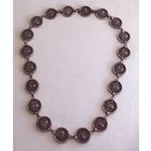 Ожерелье Колье 66 см МЕДУЗА ГОРГОНА Горгонейон Медь Серебрение 19-й век