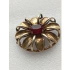 Брошь шикарная 1920-30 г, серебро , позолота . С 1 рубля.