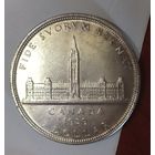 С рубля без мц! Доллар 1939 Канада остатки блеска крупное серебро