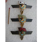 Комплект знаков. Сверсрочники по родам войск: ВС, ВВС, ВМФ СССР. тяжелые