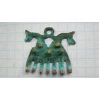 Древняя привеска. Бронза.