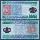 Мавритания, 1000 угий 2014 г, P-19 (DC, полимер, рыба, верблюд), UNC