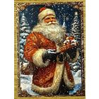 Открытка новогодняя чистая 10х15 см.