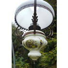 Винтажная Люстра на Цепях, Керамика, Латунь 70-е гг ХХ века, Европа.