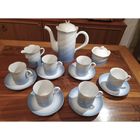 Фарфоровый кофейный сервиз(глазурированный фарфор) Германия ,немецкая мануфактура Freberger porzellar (inglasur)70-е годы, стиль Артдеко