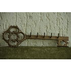 Вешалка - ключница  латунная   ( высота  8,5 см , ширина 24 см )