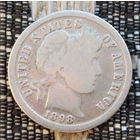 США 10 центов 1898 года. Дайм. Свобода. Серебро. Сторгуй за свою цену, предложи обмен!