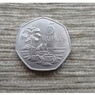 Werty71 Сейшельские острова 5 рупий 1972 Сейшелы корабль одна из самых красивых монет мира