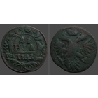 РИ, денга 1743 года, сост. VF, гурт сетчатый, Биткин #351