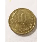 Чили 10 песо 2015