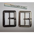 Пряжка с язычком 25 мм никель, черный никель 6431