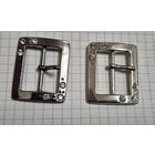 Пряжка с язычком 25 мм никель, черный никель