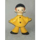 Пьеро из набора Буратино Золотой ключик колкий пластик винтаж СССР клоун