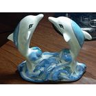 Фарфоровая статуэтка  - Дельфины . С рубля