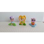 Коллекционные игрушки из Киндер сюрприза. Pop Pixie, 2011. DC-162, DC-169, DC-172. 14
