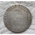 Франция 1/2 экю 1656