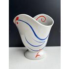 Салфетница ваза карандашница Курочка  Вербилки Дмитровский фарфоровый завод 1960-е. Фарфор роспись