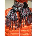 Шарф 20х 165 Двойной с кистями яркий Новый унисекс