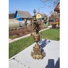 Старинный бронзовый подсвечник высота 65см вес 7кг