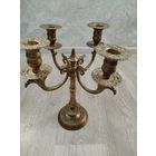Старинный бронзовый,размерный подсвечник