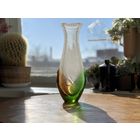 Ваза Чехия цветное стекло винтаж 31см