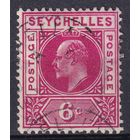 76.BrKSe. Великобритания. Колонии. Сейшельские острова. Эдуард. Стандарт. 6C. 1906 г. Mi.#54.
