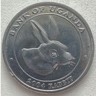 Уганда 100 шиллингов 2004 г. Линг. Китайский гороскоп. Кролик