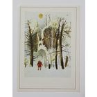 Селещук С Новым годом 1989 малотиражная чистая открытка СССР (БССР, Беларусь)