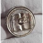 Кокарда гимназиста, межвоенная Польша, серебрение, 1930-е годы, СОХРАН!