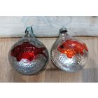 Елочные игрушки, стекло, рыбка в аквариуме